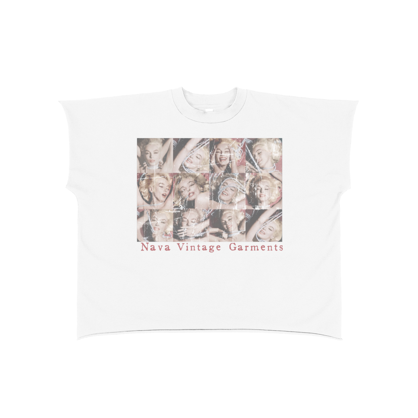 Nava Vintage Raw Edge Sleeve T Shirt