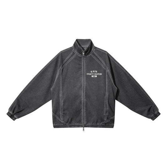 Sports Division Vintage Wash Full Zip Mesh Jacket
